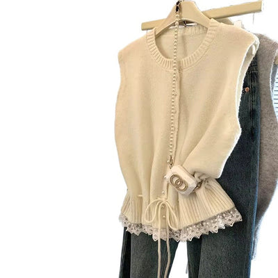 Gilet Eleanora à Cordon - Élégant, Confortable &amp; Polyvalent