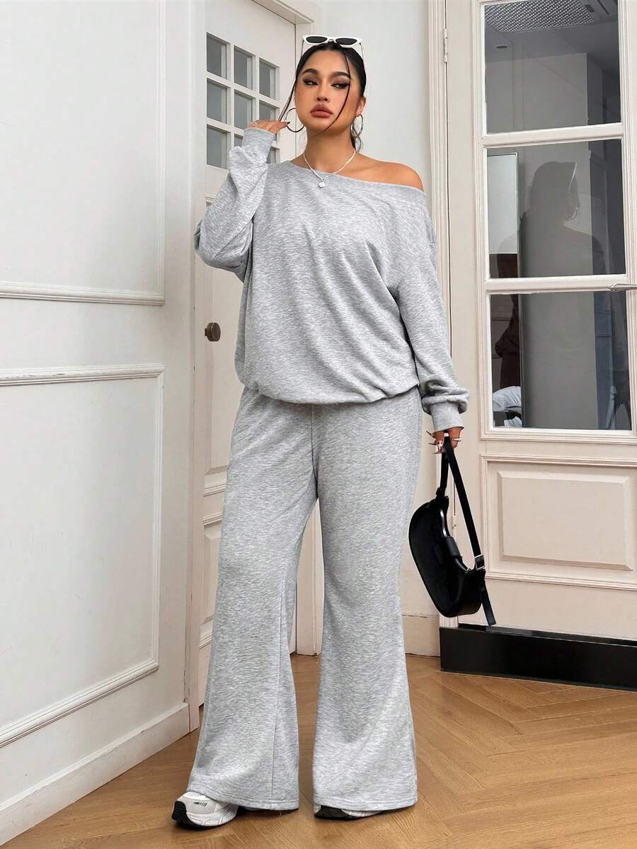 Janine 2 Pièces Grande Taille à Capuche et Jogging - Tout Pour Vous