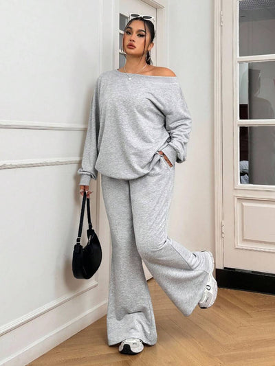 Janine 2 Pièces Grande Taille à Capuche et Jogging - Tout Pour Vous