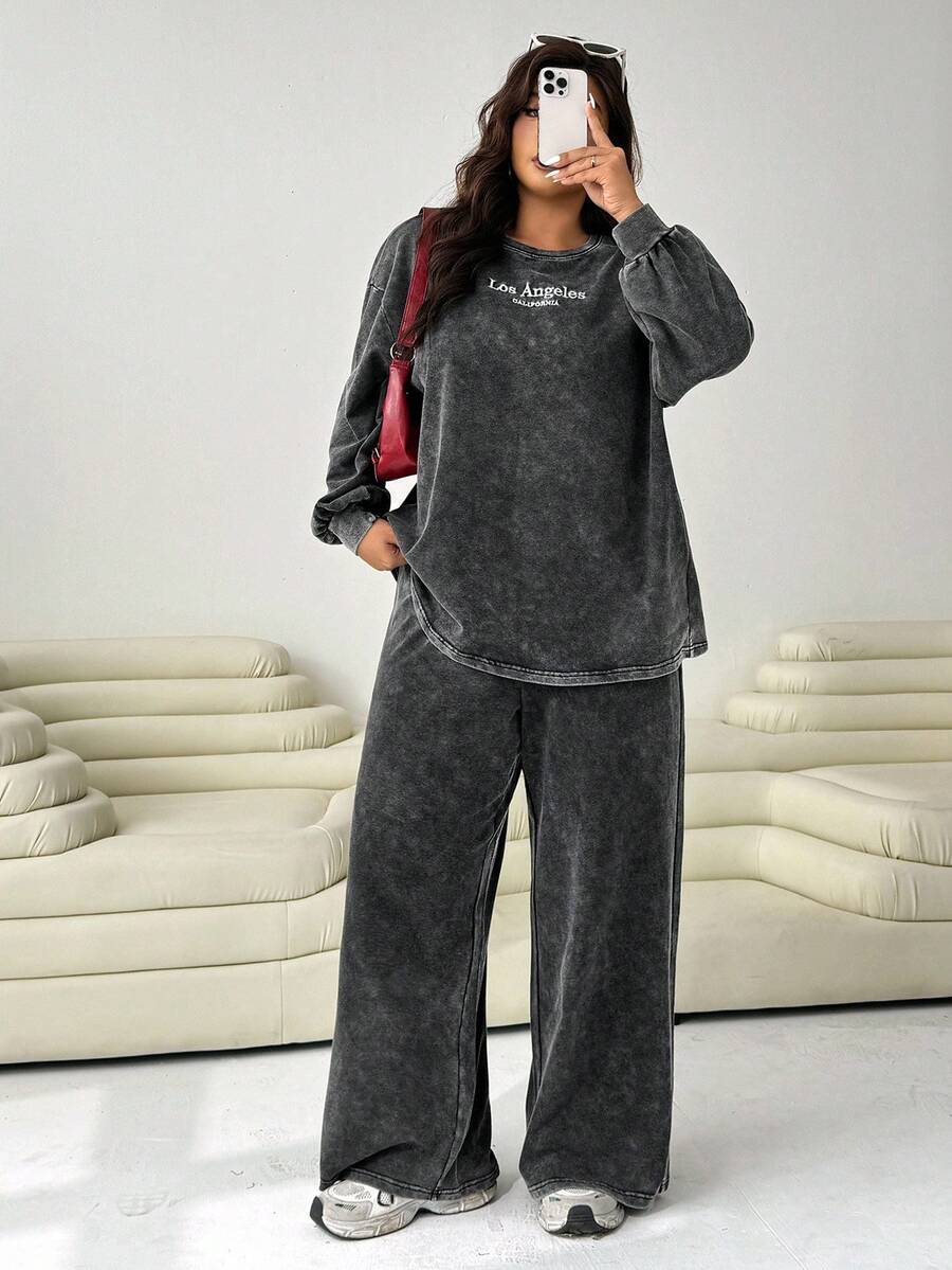 Sarah – Ensemble 2 Pièces Grande Taille Décontracté - Tout Pour Vous