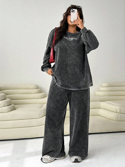 Sarah – Ensemble 2 Pièces Grande Taille Décontracté - Tout Pour Vous