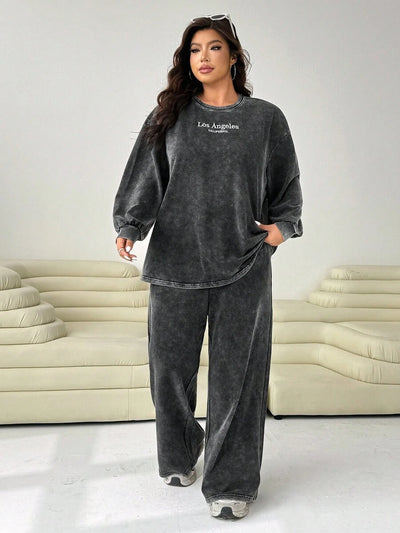 Sarah – Ensemble 2 Pièces Grande Taille Décontracté - Tout Pour Vous