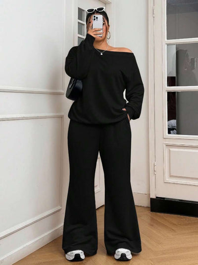 Janine 2 Pièces Grande Taille à Capuche et Jogging - Tout Pour Vous