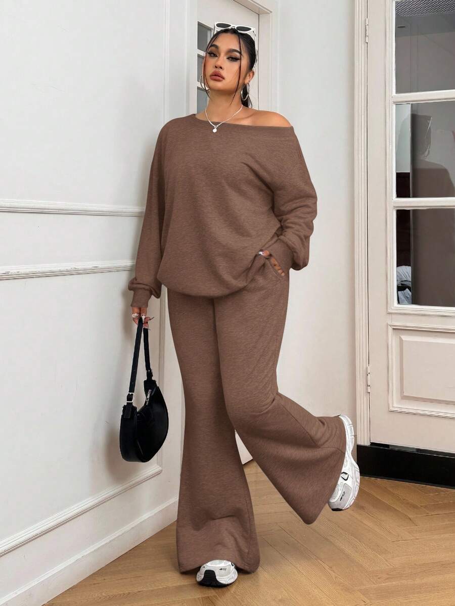 Janine 2 Pièces Grande Taille à Capuche et Jogging - Tout Pour Vous