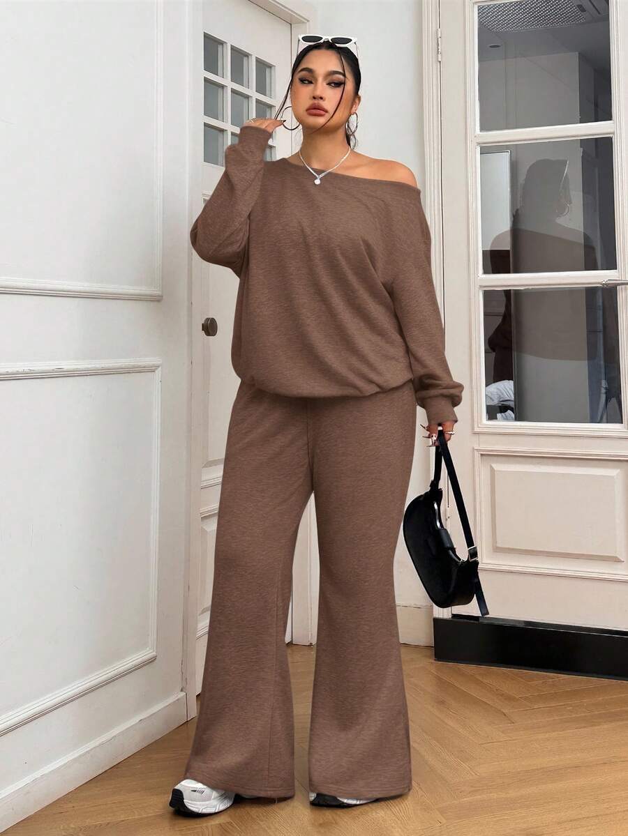 Janine 2 Pièces Grande Taille à Capuche et Jogging - Tout Pour Vous