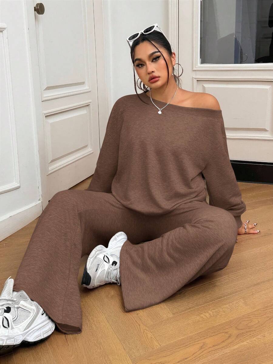 Janine 2 Pièces Grande Taille à Capuche et Jogging - Tout Pour Vous