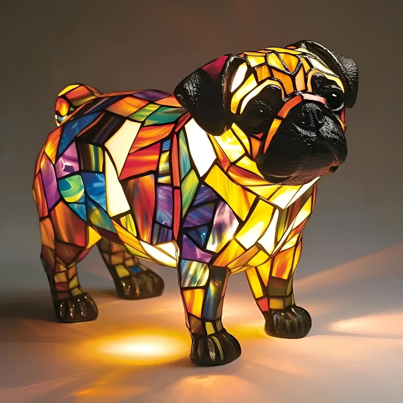 Praline – Pug's Sparkle of Happiness Lamp