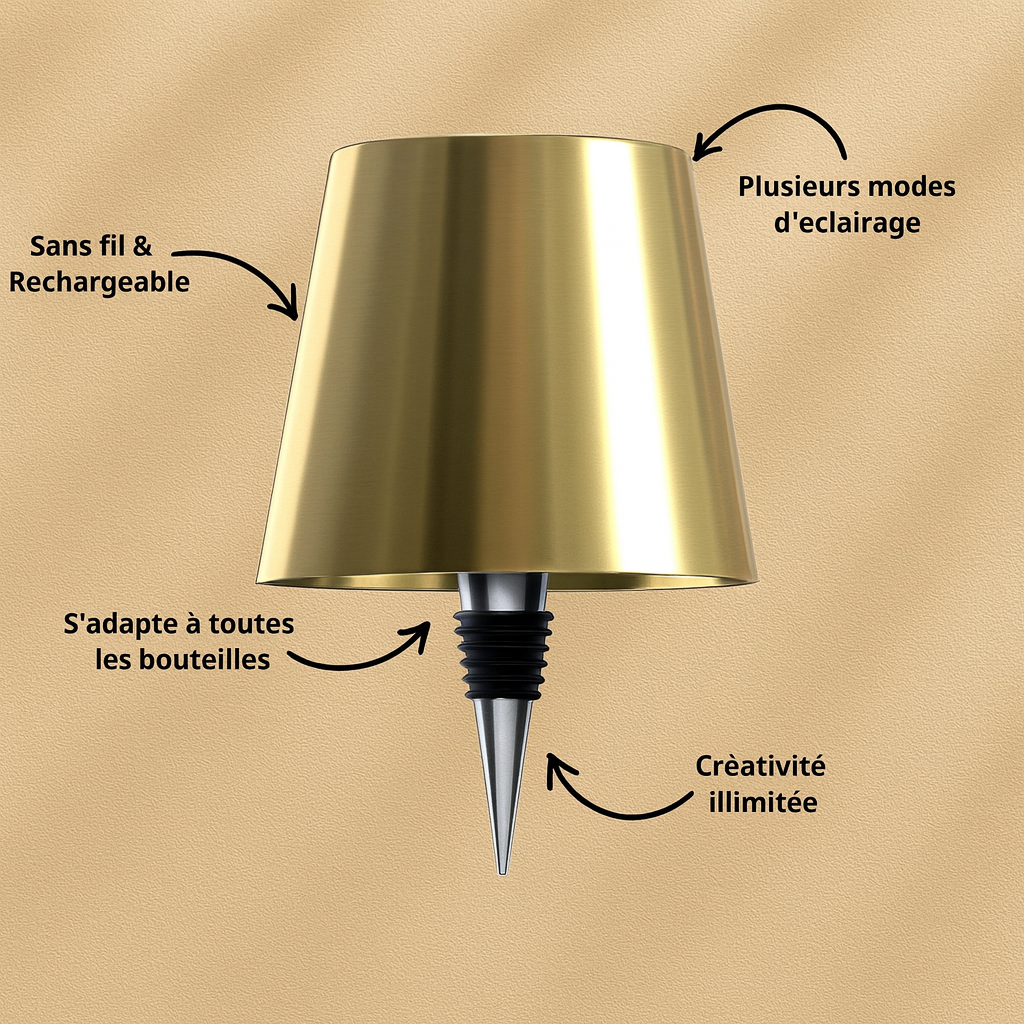 Lampe Sommelier™ – Lampe d’Ambiance pour Toutes les Bouteilles