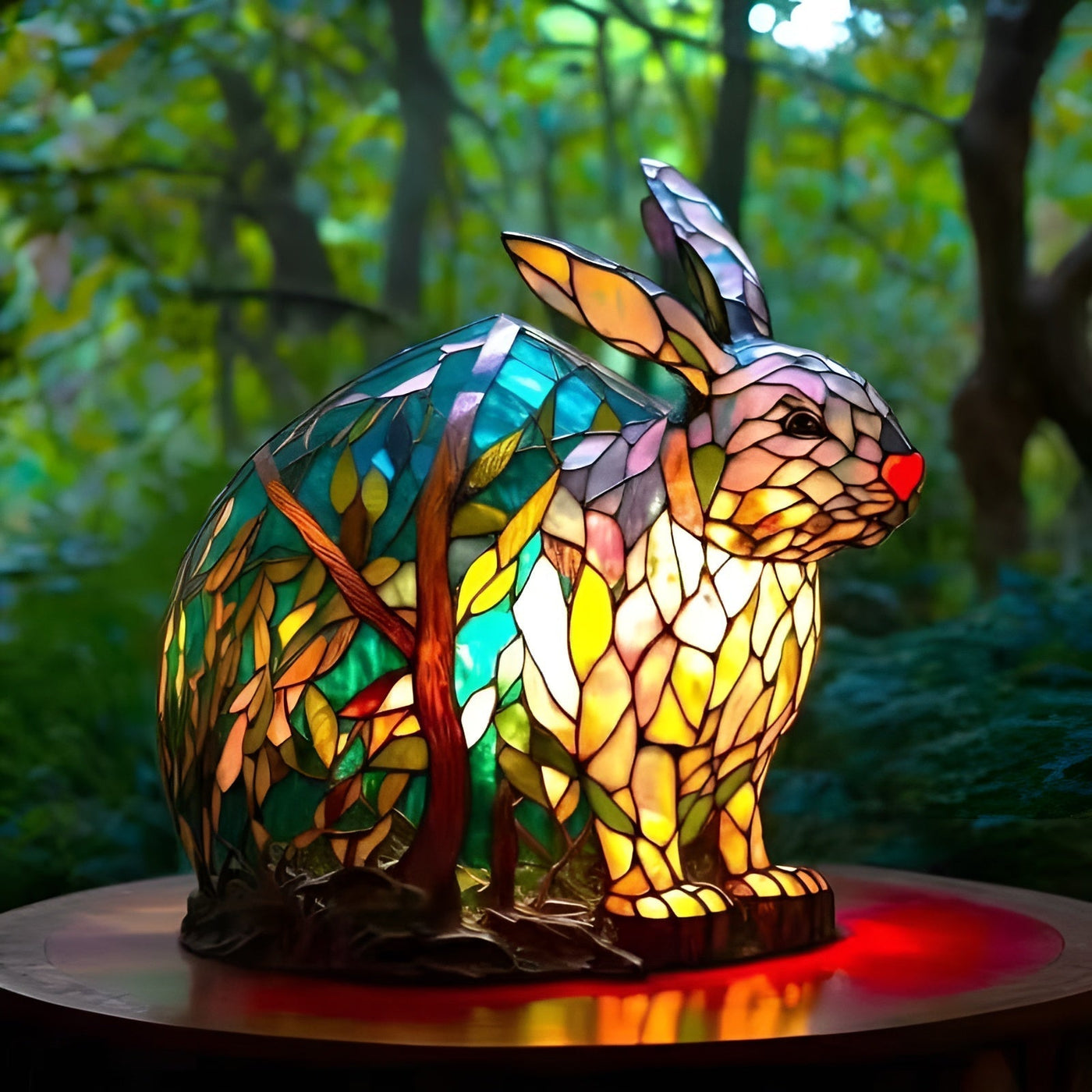 Pinpin – Magical Colored Glass Rabbit Lamp