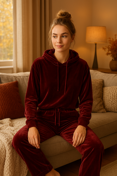 Elle - Tenue d’intérieur en velours - Tout Pour Vous